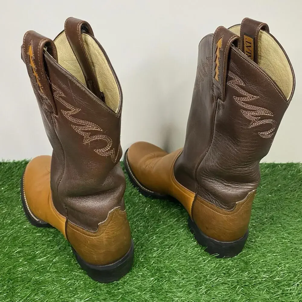 Ariat Women's Size 6 B ATS Pro Brown Leather Western Cowgirl Boots 17140 - Picture 7 of 15